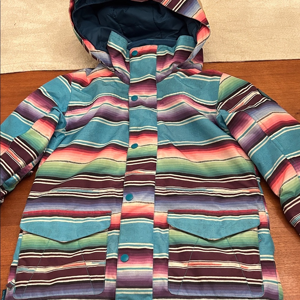 Burton Multicolor Striped Kids Puffer Jacket
